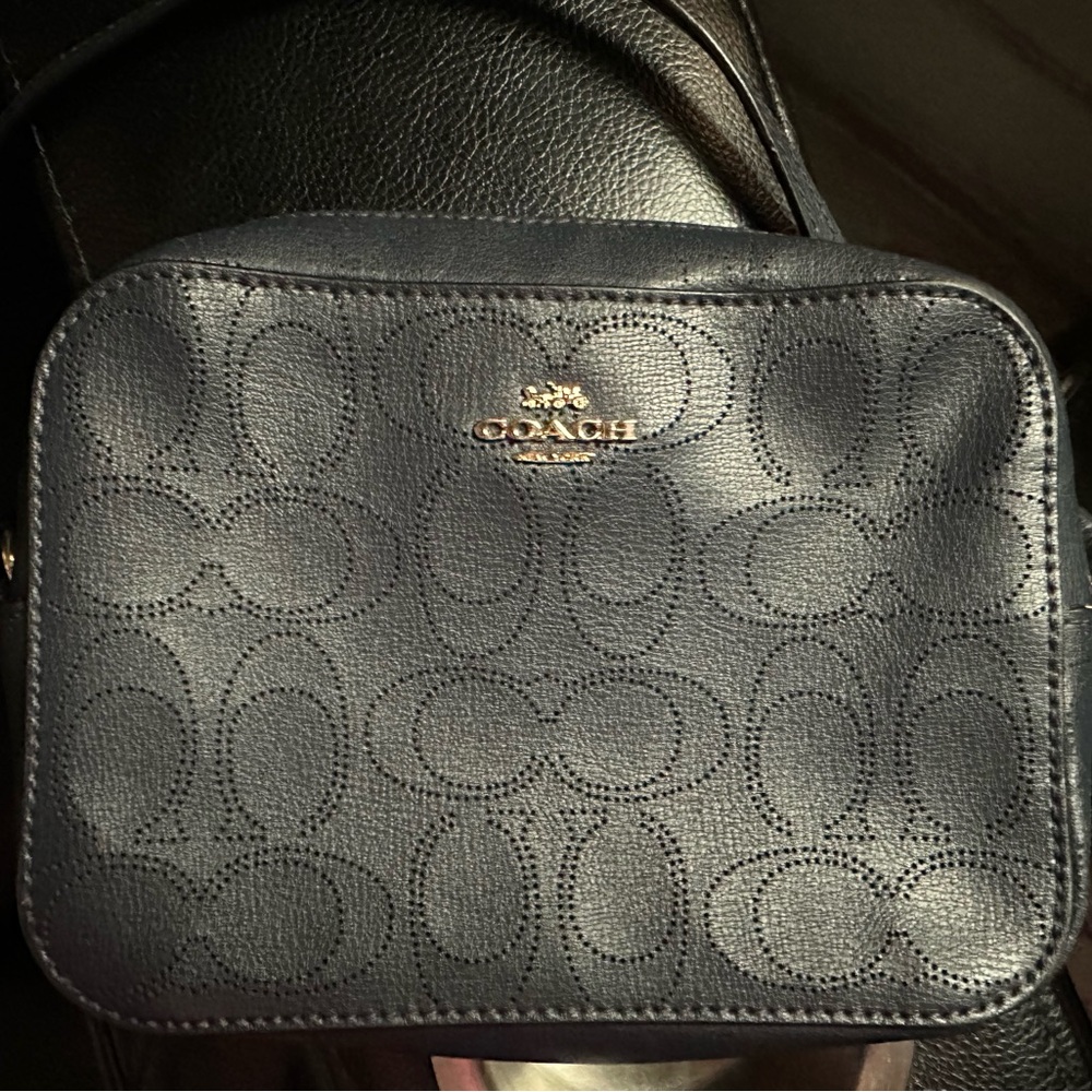 Coach Midnight Navy Blue Shoulder Bag